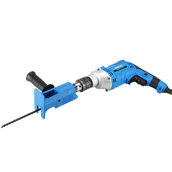 Household Electric  Drill Modified Accessories Saw Reciprocating Blade Saw Drill Woodworking Tools Blue ZopiStyle