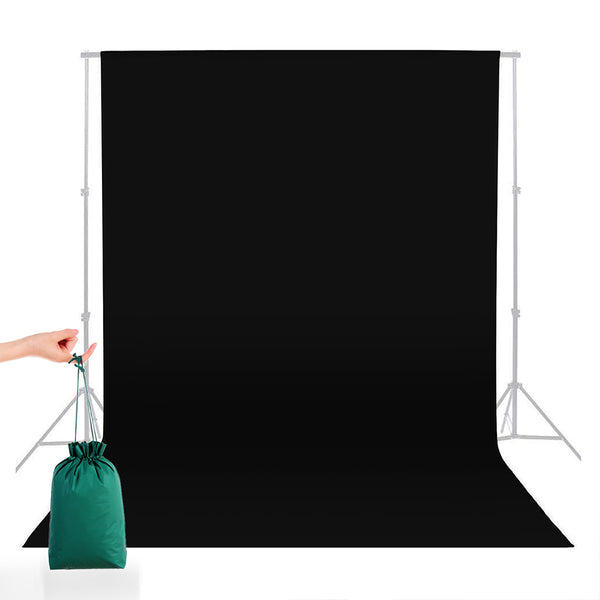 5*7FT/1.5M*2.15M  Square Cloth Nylon Green Background  Cloth For Photography Live Background black ZopiStyle