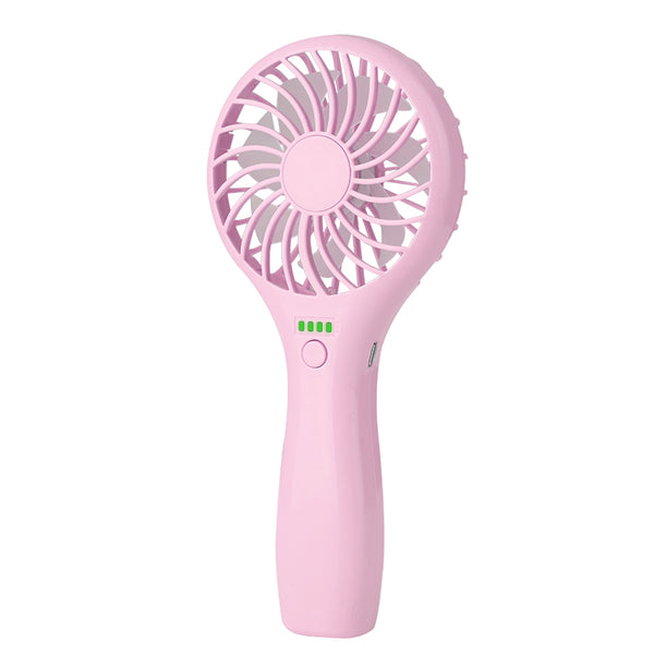 Mini Handheld Silent Fan Usb Rechargeable Fan Appliances Air Cooler Outdoor Travel Hand Fan Pink ZopiStyle