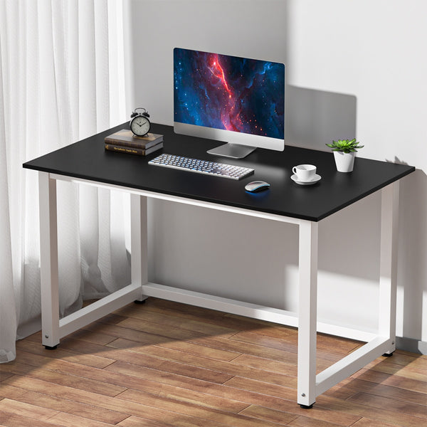 110 x 60cm Modern Office Desk Computer Table Laptop Study Table Metal Steel Frame Easy Assemable Home Office Workstation ZopiStyle