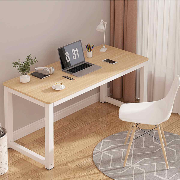 110 x 60cm Modern Office Desk Computer Table Laptop Study Table Metal Steel Frame Easy Assemable Home Office Workstation ZopiStyle