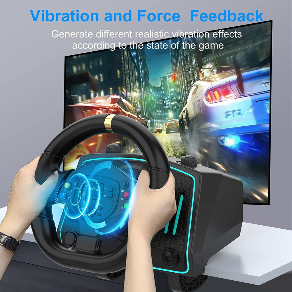 DOYO Volante Gaming Racing Steering Wheel para Xbox One/Playstation 4/ Xbox  Series X/S/ PS3/ PC/ Xinput/Xbox 360/Nintendo Switch