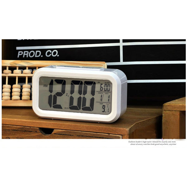 Digital Electronic Alarm  Clock With Lcd Backlight Time Calendar Thermometer red ZopiStyle