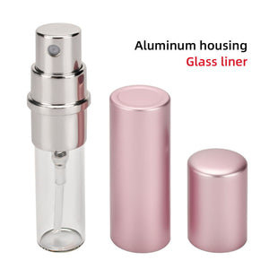 5 Pcs/set 5ml Travel Cosmetic Bottle Portable Anodized Aluminum Empty Perfume Sub-bottle Golden ZopiStyle